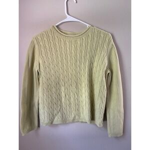 SOLD

90s Villager Sport Petite Cable Knit Sweater Cotton Green Normcore Classic